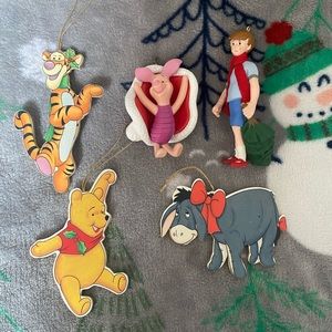 VINTAGE Winnie the Pooh Christmas ornaments